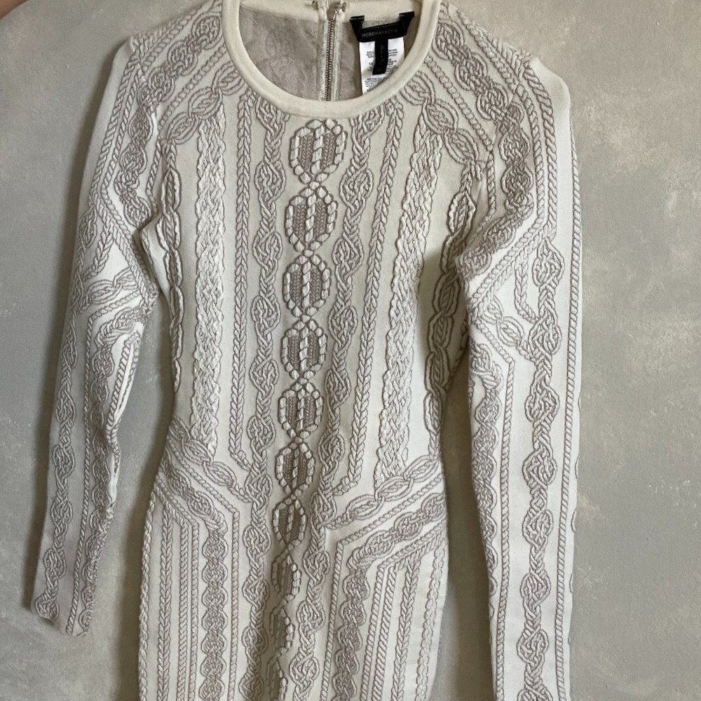 BCBG MaxAzria knit long sleeve dress